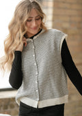 Things Between® Striped Piper Vest Cardigan