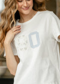 Things Between® Short Sleeve Embroidered Floral 90 Top