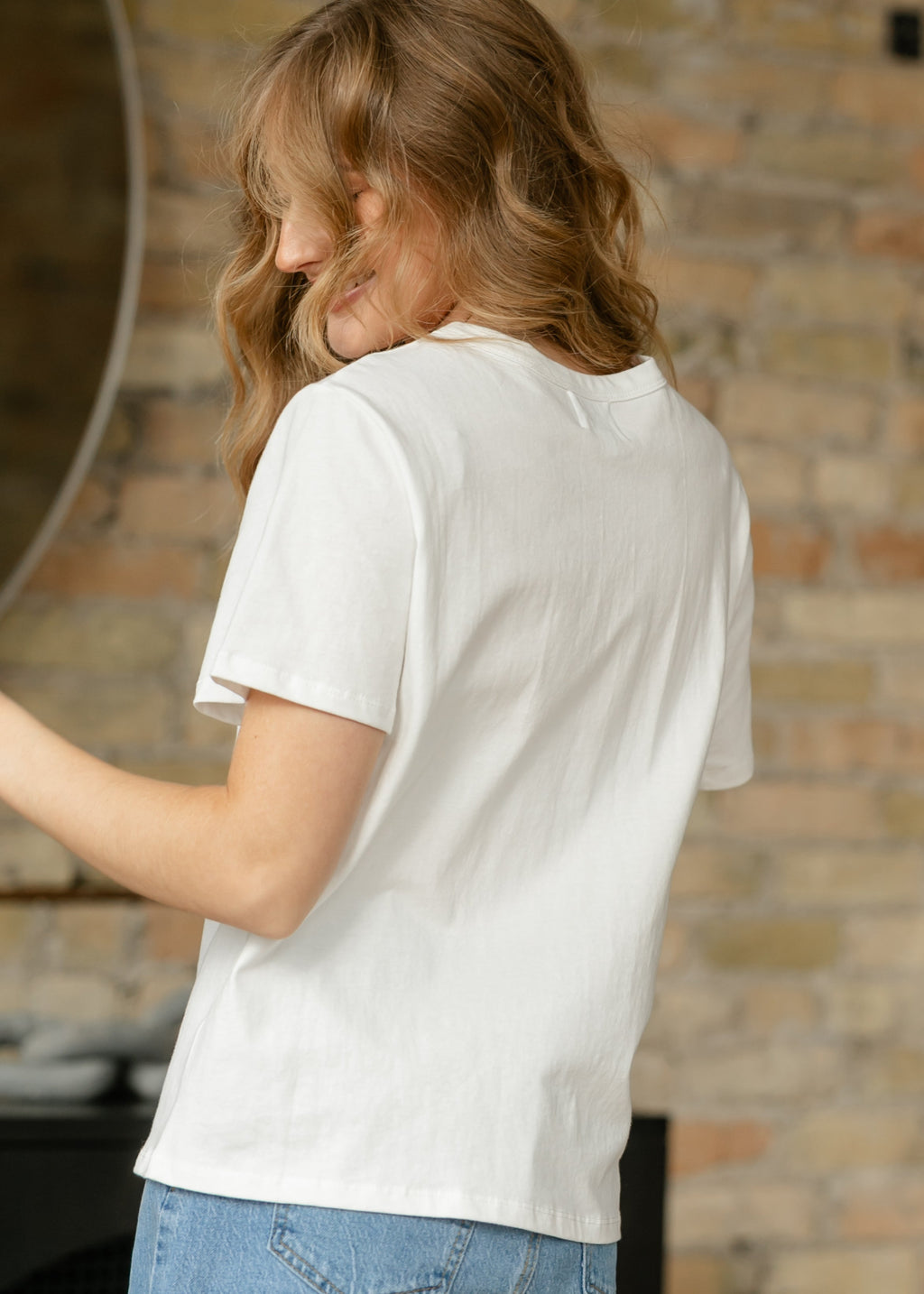Things Between® Short Sleeve Embroidered Floral 90 Top